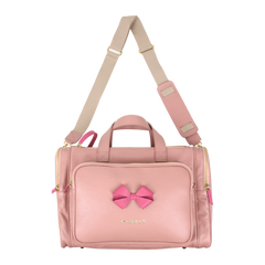 Baby Weekend Bag Laço em Couro Personalizada