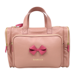 Baby Weekend Bag Laço em Couro Personalizada