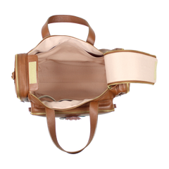 Baby Weekend Bag Le Jardin em Couro Personalizada
