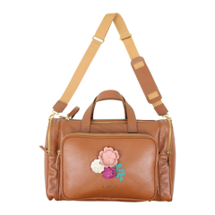 Baby Weekend Bag Le Jardin em Couro Personalizada