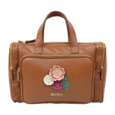 Baby Weekend Bag Le Jardin em Couro Personalizada