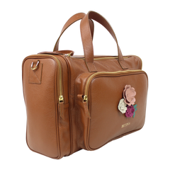 Baby Weekend Bag Le Jardin em Couro Personalizada
