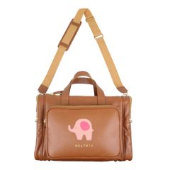 Baby Weekend Bag Little Elephant em Couro Personalizada