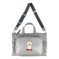 Baby Weekend Bag Lhama em Couro Personalizada