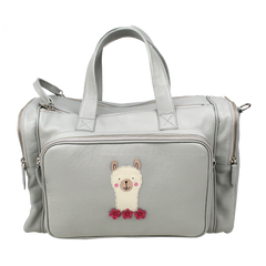 Baby Weekend Bag Lhama em Couro Personalizada