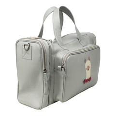 Baby Weekend Bag Lhama em Couro Personalizada
