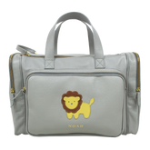 Baby Weekend Bag Little Lion em Couro Personalizada