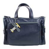 Baby Weekend Bag Tag Little Plane em Couro Personalizada