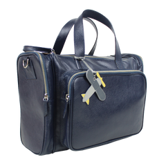 Baby Weekend Bag Tag Little Plane em Couro Personalizada