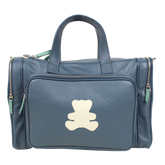 Baby Weekend Bag Little Bear em Couro Personalizada