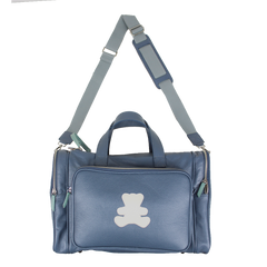 Baby Weekend Bag Little Bear em Couro Personalizada