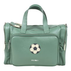 Baby Weekend Bag Bola de Futebol em Couro Personalizada