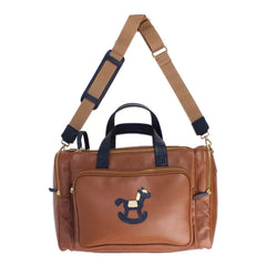 Baby Weekend Bag Little Horse em Couro Personalizada