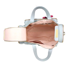 Baby Weekend Bag Tag Laço em Couro Personalizada