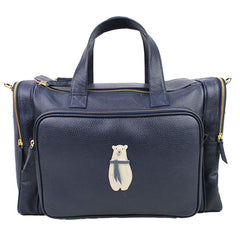 Baby Weekend Bag Urso Polar em Couro Personalizada