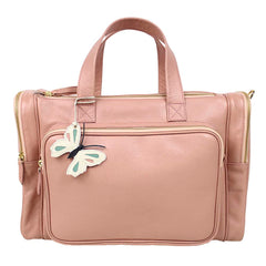 Baby Weekend Bag Tag Borboleta em Couro Personalizada