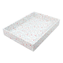 Bandeja Estampa Blossom em Couro Personalizada