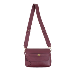 Bolsa Adele Burgundy Liso Pronta Entrega