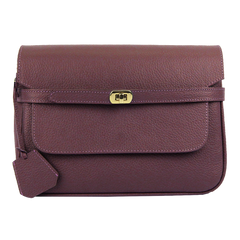 Bolsa Adele Burgundy Liso Pronta Entrega