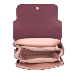 Bolsa Adele Burgundy Liso Pronta Entrega