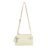 Bolsa Adele Crossbody Off White Liso Pronta Entrega