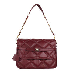 Bolsa Adele G Matelasse Burgundy Liso Pronta Entrega