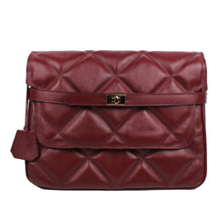 Bolsa Adele G Matelasse Burgundy Liso Pronta Entrega