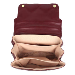 Bolsa Adele G Matelasse Burgundy Liso Pronta Entrega