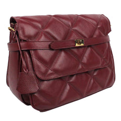 Bolsa Adele G Matelasse Burgundy Liso Pronta Entrega