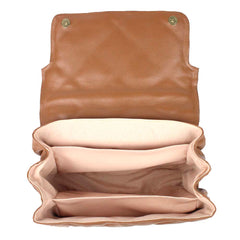 Bolsa Adele G Matelasse Caramelo Liso Pronta Entrega