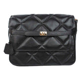 Bolsa Adele G Matelasse Preto Liso Pronta Entrega