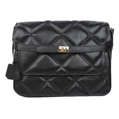 Bolsa Adele G Matelasse Preto Liso Pronta Entrega