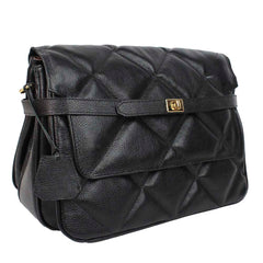 Bolsa Adele G Matelasse Preto Liso Pronta Entrega