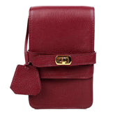 Bolsa Adele Pocket Alça corrente Burgundy Liso Pronta Entrega