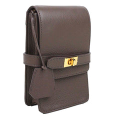 Bolsa Adele Pocket de Couro Personalizada com Alça de Couro