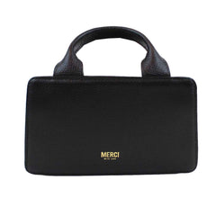 Bolsa Clémence Mini Preto Liso Pronta Entrega