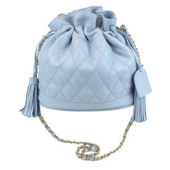 Bolsa Ava M Matelasse Azul Bebê Pronta Entrega