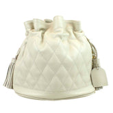 Bolsa Ava M Matelasse Off White Liso Pronta Entrega