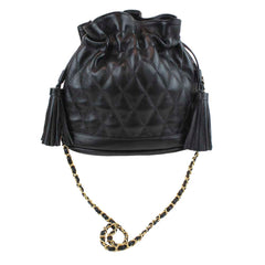 Bolsa Ava M Matelasse Preto Liso Pronta Entrega