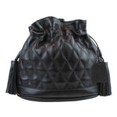 Bolsa Ava M Matelasse Preto Liso Pronta Entrega