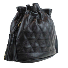Bolsa Ava M Matelasse Preto Liso Pronta Entrega