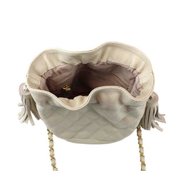 Bolsa Ava Matelasse Off White Liso Pront Entrega