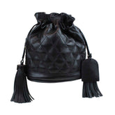 Bolsa Ava P Matelasse Preto Liso Pronta Entrega