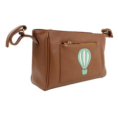 Bolsa Carrinho Little Ballon Caramelo Liso com Menta Liso e Off White Liso Pronta Entrega