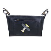 Bolsa Carrinho Little Plane em Couro
