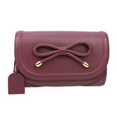 Bolsa Clémence Laço Codornê Burgundy Liso Pronta Entrega