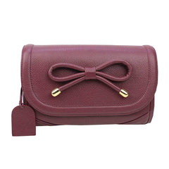 Bolsa Clémence Laço Codornê Burgundy Liso Pronta Entrega