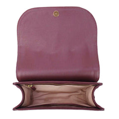 Bolsa Clémence Laço Codornê Burgundy Liso Pronta Entrega