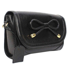 Bolsa Clémence Laço Codornê Preto Paris Pronta Entrega