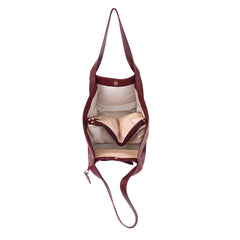 Bolsa Clémence Tote Burgundy Liso Pronta Entrega